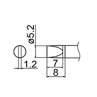 HAKKO T12-D52 Soldering Tip