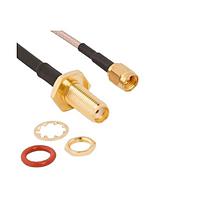 Amphenol RF 095-902-570-024 RF Cable Assemblies CA SMA-SMA RP-SP BHD 24" IP67