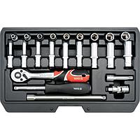 Yato YT-14451 Socket set 1/4" 23pcs