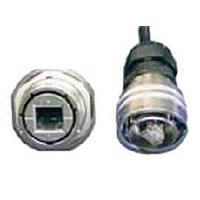 Amphenol Socapex RJFTV7PEM2G15100BTX Cat 5e THRD JAM NUT REC BACKSHELL 1.5M GRN