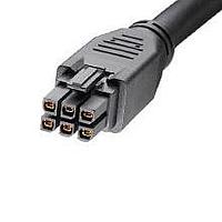 Molex 245136-0610 Discrete Wire Megafit 6ckt Black 1M Overmolded