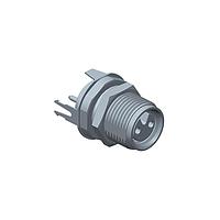 Amphenol LTW M8AS-04PFFP-SF8001 Circular Metric Connectors M Series Sensor Connector, Guided M8, Metal, 3A, 04 pins, Female Connector, Female Contact, Hexagonal, Screw Thread, PCB 180 , Receptacle, Front Fastened, IP68