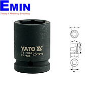 Yato YT-1076 Hexagonal impact socket 3/4" (26mm)