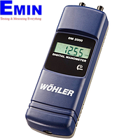 Wöhler DM 2000 Digital Manometer (±2 bar / ±2.000 hPa; -20~99 °C;with 1.5 m hose in mbar)