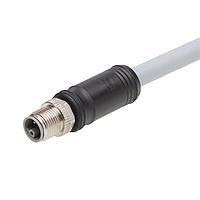 Molex 1205000216 Sensor Cables / Actuator Cables M12 Single-Ended Cordset 5 Poles  Male to Pigtail 14 AWG Gray 3.0m  Lngth