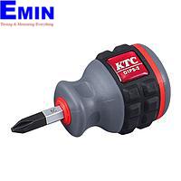 KTC D1PS-2 Plastic Grip Stubby Screwdriver (25mm x 75mm)