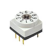 E-Switch RDTKR16P2T Rotary Switches Rotary DIP, Hexadecimal, Through Hole