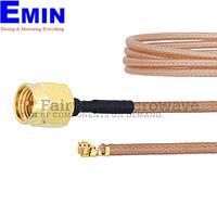 Fairview FMCA1027 SMA Male to UMCX 2.5 Plug Cable RG178-DS Coax and RoHS Compliant