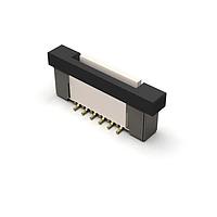GCT (Global Connector Technology) FFC2A33-07-T-R Board Mount 07W, 0.5MM, FFC Con, Vert, H4.5mm, SMT, Tin, T&R