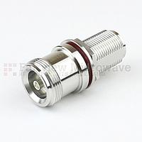 Đầu chuyển đổi Fairview Microwave SM4430 (6 Ghz, Bulkhead 4.1/9.5 Mini DIN Female - N Female, IP67 Mated)