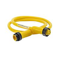 Amphenol SINE Systems MN47A4AC01M010 Sensor Cables / Actuator Cables MINI 4POS CRDSET M-F 16AWG 4M