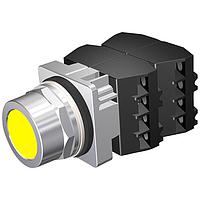 SIEMENS 52PM8A4D Flush PUSHBUTTON,MOM,YLW,FLUSH,2POS,4NO-4NC