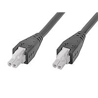 Molex 215330-0210 Discrete Wire MFJr-MFJr OTS Cable SR 1m 2 Ckts Blk