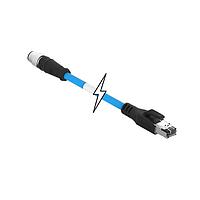 Molex 1201088184 Ethernet Cables / Networking Cables M12-4P(D)-MM ST/RJ45 0.5M