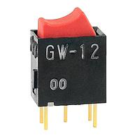 NKK Switches GW12RCP Rocker Switches SPDT ON-ON RED ROCKER ACTUATOR