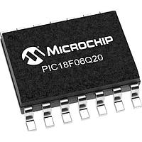Microchip Technology PIC18F06Q20T-I/SL Microcontrollers 64KB Flash, 4K RAM, 256 EEPROM, I3C, MVIO 10b ADCC, 8b DAC, DMA, 16-bit PWM, PPS, UART, SPI/I2C