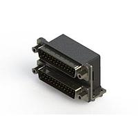 EDAC 661-025-364-046 Dual Port D-Sub Connectors Right-angle Dual Port D-Sub Connector