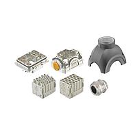 HARTING 10223000004 Connector Kits Han-Yellock 30 Kit for 25pin (crimp) Monoblock - top entry hood, M25 cable gland for 9-18mm (order contacts seperately)