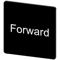 SIEMENS 3SU19000AE160DN0 Labeling Plate, Forward INSCR. LABEL, BLACK 27 X 27MM, FORWARD