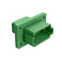 Amphenol SINE Systems AT04-12PC-L012 Connectors 12 Pos Rcpt Fng Mnt Conn Pin Grn Key C