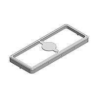 Masach Tech MS448-10F-NS EMI/RFI Shield Frame, Two-Piece 44.8 x 18.2 x 3mm Two-piece Drawn-Seamless RF Shield/EMI Shield FRAME (Nickel-Silver)