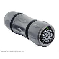 Eaton Souriau-Sunbank UTSX6JC14E15SZ Plugs Plug, with cable gland backshell, with 15 female solder contacts, IP68/69K in unmated conditions, keying Z