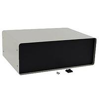 Hammond Manufacturing 1401P Instrument enclosure - metal instrument; gray w/ black front panel