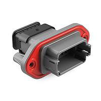 Amphenol SINE Systems AT04-12PA-PM16 Receptacle 12 Position Receptacle, Pin, Panel Mount, Key A, Self-Threading, Reduced Diameter Seal, Strain Relief