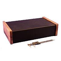 Hammond Manufacturing 1441-33BK3CWW Chassis Steel Chassis w/Wood Side 16.9x9.9x3.9"