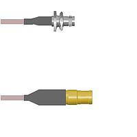 Amphenol Custom Cable Q-0A03Y000H006i RF Cable Assemblies BNC-SJB/SMB-SP G142 6I