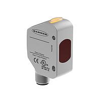 Banner Engineering Q4XFULAF610-Q8 Photoelectric Sensors Q4X Series: Laser Adjustable Field; Range: 610 mm; Input 12-30 V dc; Output: Analog: 0-10 V; 5-pin M12 Integral QD; Flush Mount Housing