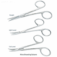 Hammacher HA.HWB005.11 Scissors micro-dissecting, Curved, 110mm