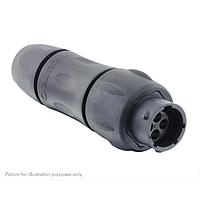 Eaton Souriau-Sunbank UTSX1JC104P Receptacles In line receptacle, with cable gland backshell, for 4 male contacts, IP68/69K