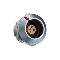 Amphenol LTW FLKB-04EGFS-GCP-001 Connectors FLOS, K Series B Size, Metal, 7A, 04 pins, Female Connector, Female Contact, Circular, Push Pull, Solder, Receptacle, Rear Fastened, IP68