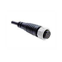 Amphenol LTW BBD-06AFMM-LL6A03 Sensor Cables / Actuator Cables Ceres, Standard Size, Plastic, 10A+5A, 06 pins, Female Connector, Male Contact, Straight, 2 Points Lock, Overmolded, Length 3000mm, IP66
