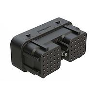 Amphenol SINE Systems ARC26-50S03 Automotive Connectors 50 Position Plug, Size 20 Socket Contacts, Jackscrew, Bonded Front Seal, Keyed 03, Black