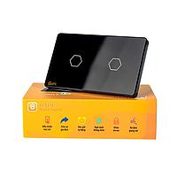 Datic DTSW02D WiFi Datic 2 Button Touch Switch (Black)