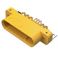 Amphenol Positronic GFSH109M4B/AA Power to the Board GFSH Series 19 Position Pin (Male) Solder Tail Mounting Bracket Power Connector