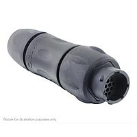 Eaton Souriau-Sunbank UTSX1JC1419PW Receptacles In line receptacle, with cable gland backshell, for 19 male contacts, IP68/69K, keying W