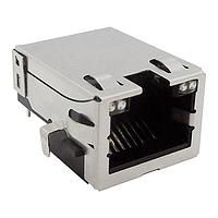 Stewart Connector SS-74800-142 Modular Mid-Plane Mount Jack  1X1  Bi-color Green/Yellow LEDs  1G  0.085" tail length