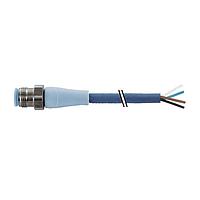 Murrelektronik 7024-12021-3210300 Connectors M12 male 0 with cable F+B PRO, TPE-S 4x0.34 bu UL robot+drag chain 3m