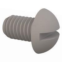 Essentra Components 011032R031 Round Slotted Round Slotted Screw, #10-32 Thread, 5/16 Lg