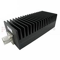 Fairview SA3N1007-30  30 dB Fixed Attenuator N Male To N Female Up To 3 GHz Rated To 100 Watts With Black Aluminum Heatsink Body