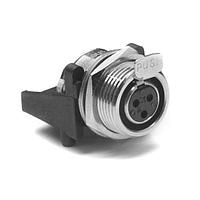 Amphenol Audio AG6FCCH Miniature XLR Connector 6 Pole Mini XLR  Chassis Mount GType Female Contact Horizontal PCB Nickel Finish