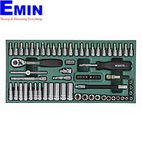 SATA 09901 63PC. 1/4" DR. SOCKET SET (METRIC)