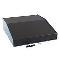 Hammond Manufacturing 1456KL3BKBU Sloped 15 Degree Slope Alum 11.3x3x10"Black/Blu