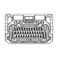 JST Automotive 48ZRO-B-1B ZRO Connector 48P ZRO Female Connector Gray Keycode B