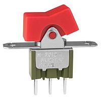 NKK Switches M2012TNW01-DC Rocker Switches ON-ON FRAME MNT .365 RED RKR SOLDER LUG
