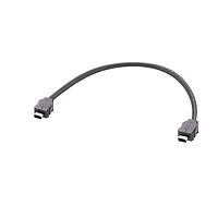 HARTING 33480101819005 Ethernet Cables / Networking Cables HARTING ix Type A Cat6a Industrial Cable Assembly, double ended ix connector, EtherRail (4x2xAWG26/7), 0.5m