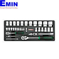 TOPTUL GCAT3402 DR. Flank Socket Set (1/2" & 1/4", 34 pcs)